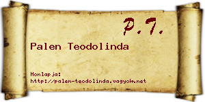 Palen Teodolinda névjegykártya